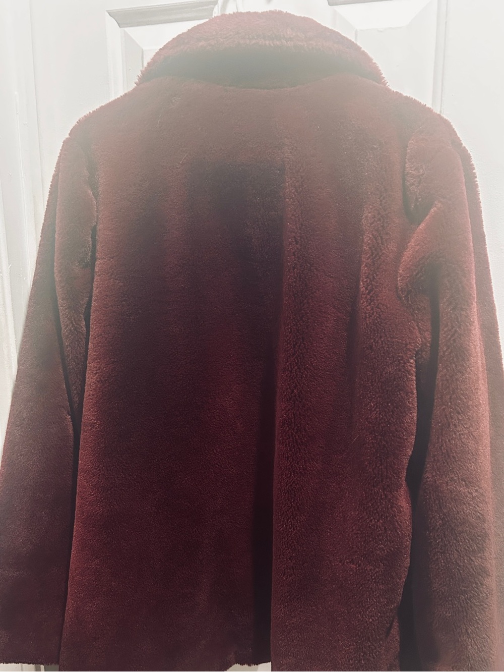 Signature Studio Wine Faux Fur Teddy Jacket - Picture 10 of 10